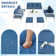 Charlsa 9 - Person Patio Conversation Sets with Cushions