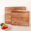 Quality Acacia Wood Cutting Boards Set of 2, Large, Reversible Kitchen Chopping Boards with Deep Juice Grooves, Dishwasher Safe, Durable Hardwood for Meat, Cheese, Vegetables, Deli Board, Meal Prep