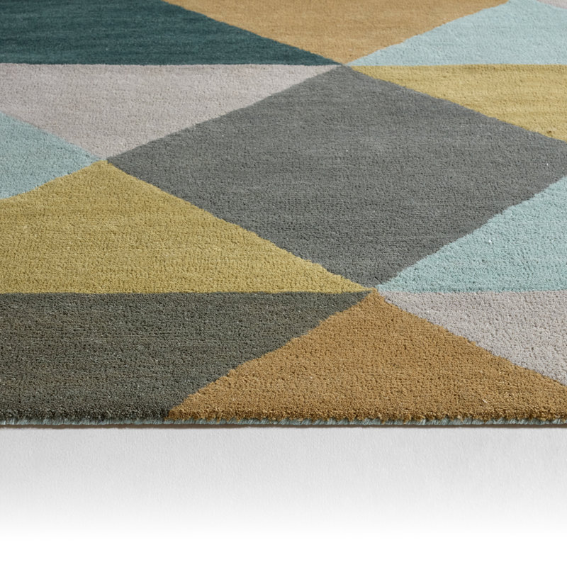 En Casa Gray/Yellow Area Rug, Rectangle 8' x 11'