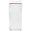 Îlot de cuisine roulant avec table allongée, îlot de cuisine sur roulettes avec lumières DEL, prises de courant et 2 portes en verre cannelé, îlot de cuisine avec compartiment de rangement et 3 tablettes ouvertes latérales-855401261