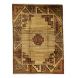 Hand-Knotted High-Quality Light Brown and Beige Area Rug