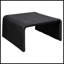 Table basse carrée en rotin noir tissé-130006071