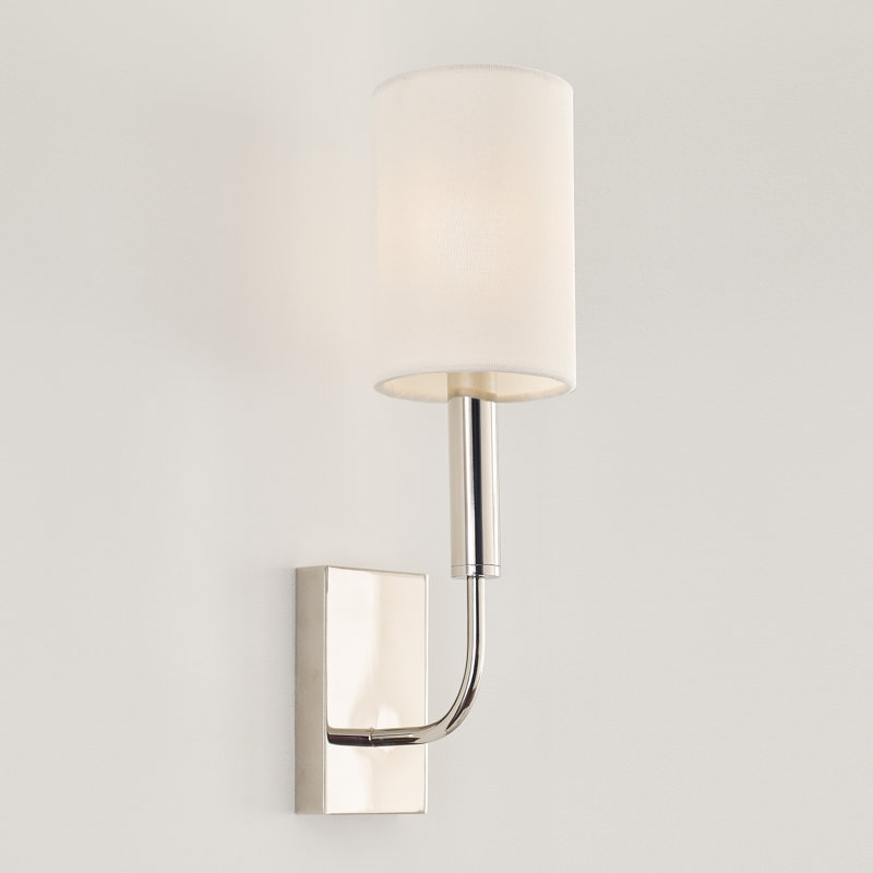 Brianna 1 - Light Candle Wall Light, Polished Nickel