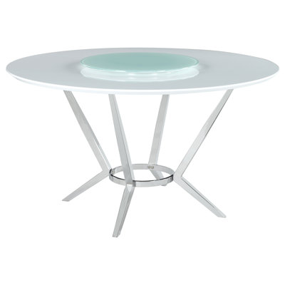 Cheskel Round Metal Base Dining Table