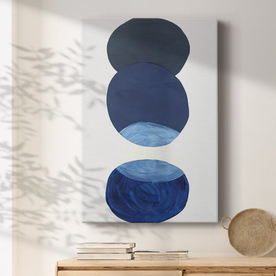 Ultramarine Orbs IV -Gallery Wrapped Canvas
