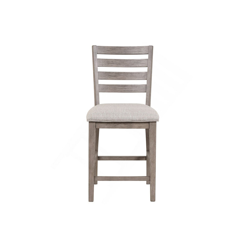 Tabouret de comptoir avec dossier échelle (ensemble de 2)