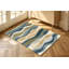 Tapis à rayures ondulées Modern Modern-1639996993