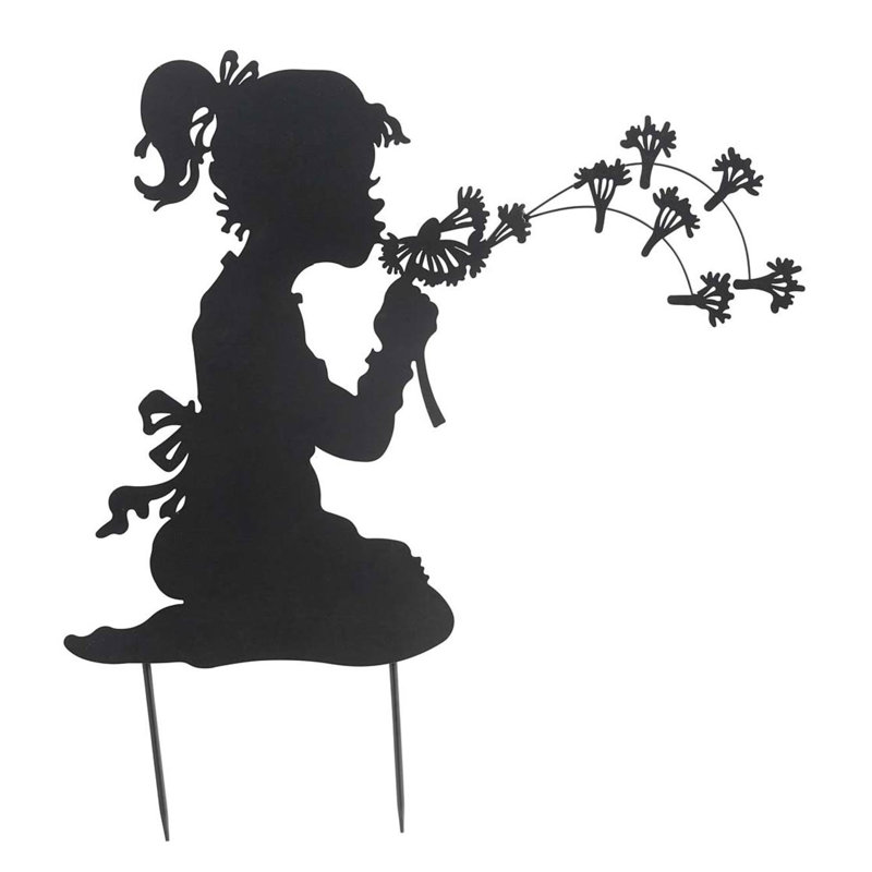 Weather Resistant Metal People Garden Stake