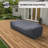 111.81 Comfortable Wood Patio Sofa Cover