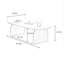 Table basse simple en bois massif Wabi-sabi