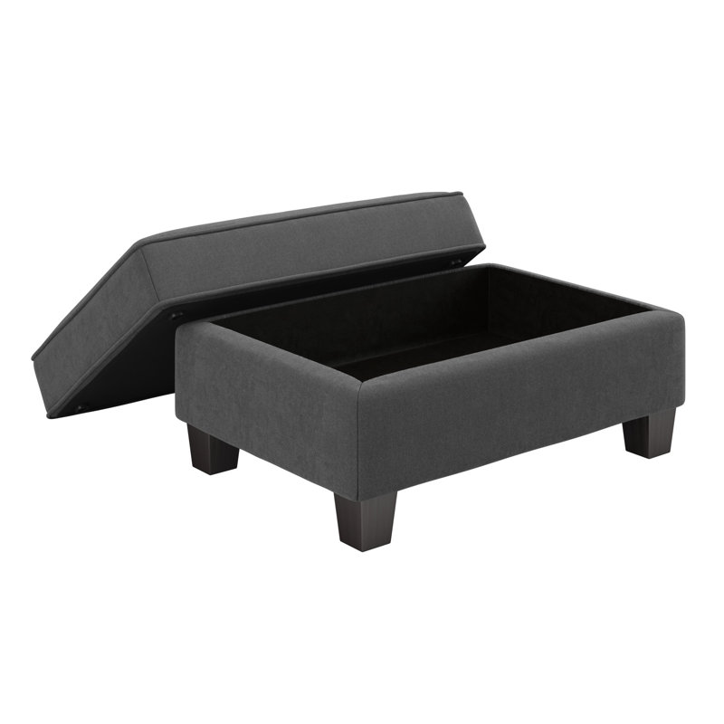 Canapé modulaire de coin symétrique avec repose-pieds 99,02 po Taffany, Gris anthracite