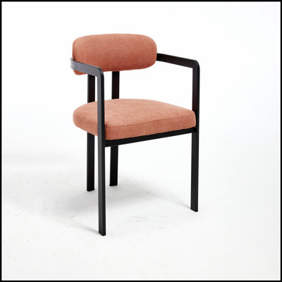 Ensemble de chaises de salle à manger rembourrées Mid-Century modernes et élégantes avec pieds en métal durables