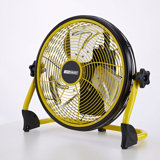 Lifesmart 12 In Rechargeable Battery Powdered Variable Speed Fan, Yellow