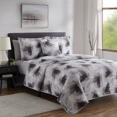Ensemble de courtepointe Clara Clark avec drap-housse et taies décoratives