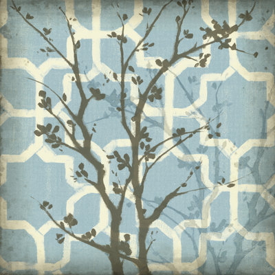 Silhouette & Pattern I by Jennifer Goldberger - Wrapped Canvas Painting