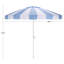 Parasol à manivelle 9 pi Buti-1674147582