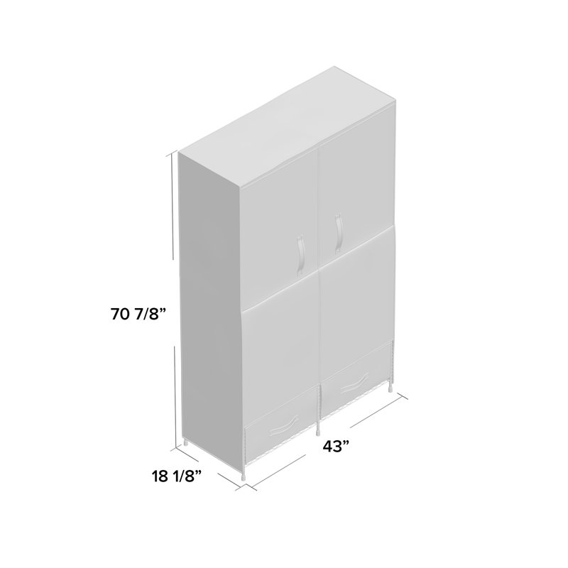 43'' Portable Wardrobe
