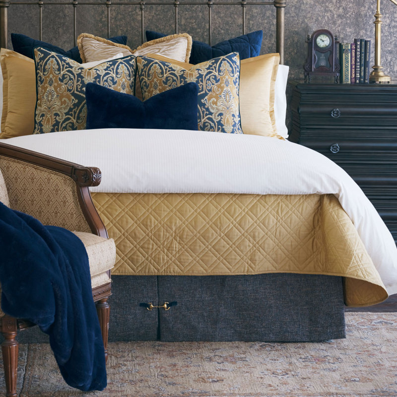 James Pleated Bed Skirt, King
