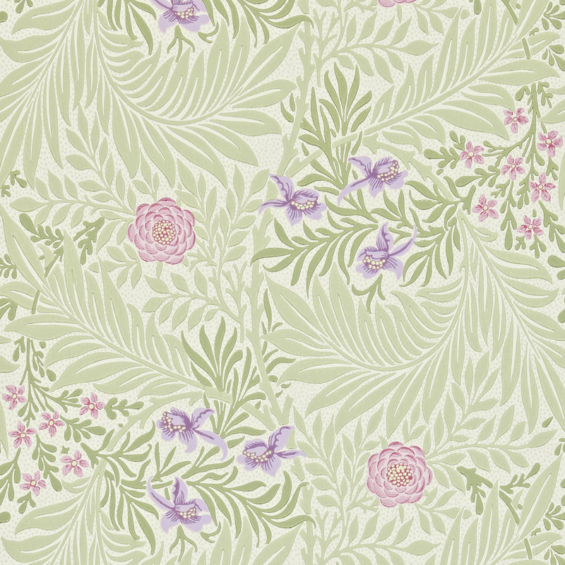 Larkspur 10.05m x 52cm Matte Wallpaper Roll, Green