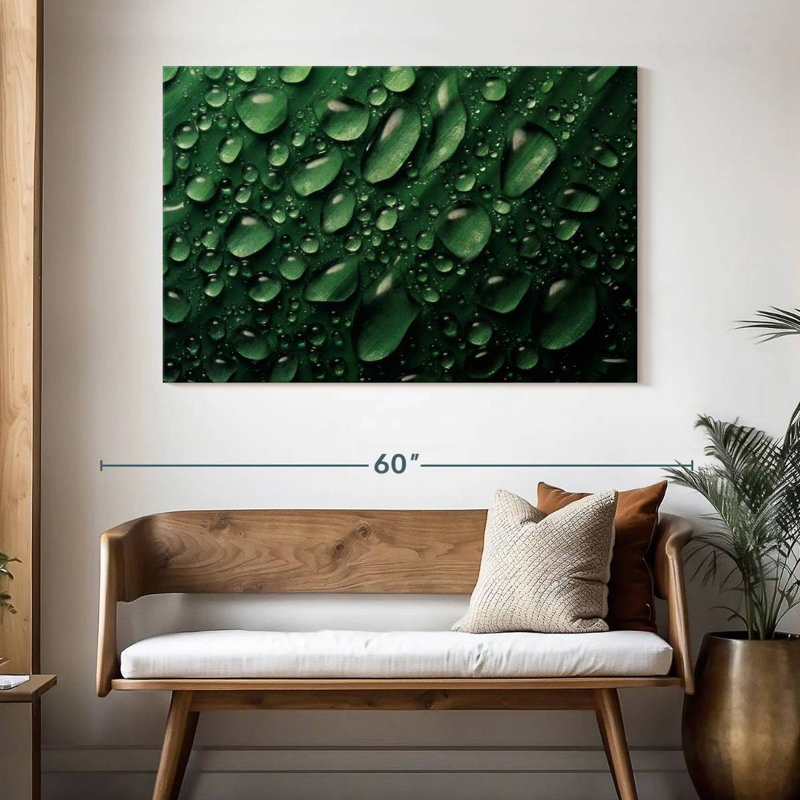 Harnek Leaf Water Droplets, 32" H x 48" W