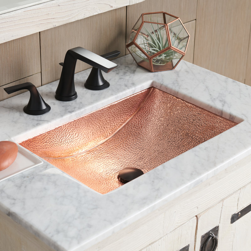 Avila Rectangular Undermount Bathroom Sink, Foundry Polished Nickel