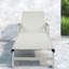 Méridiennes de patio réglables, ensemble moderne en aluminium pour terrasse de piscine