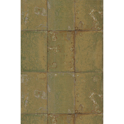 Foundation Antique Mirror Stone Wallpaper Roll