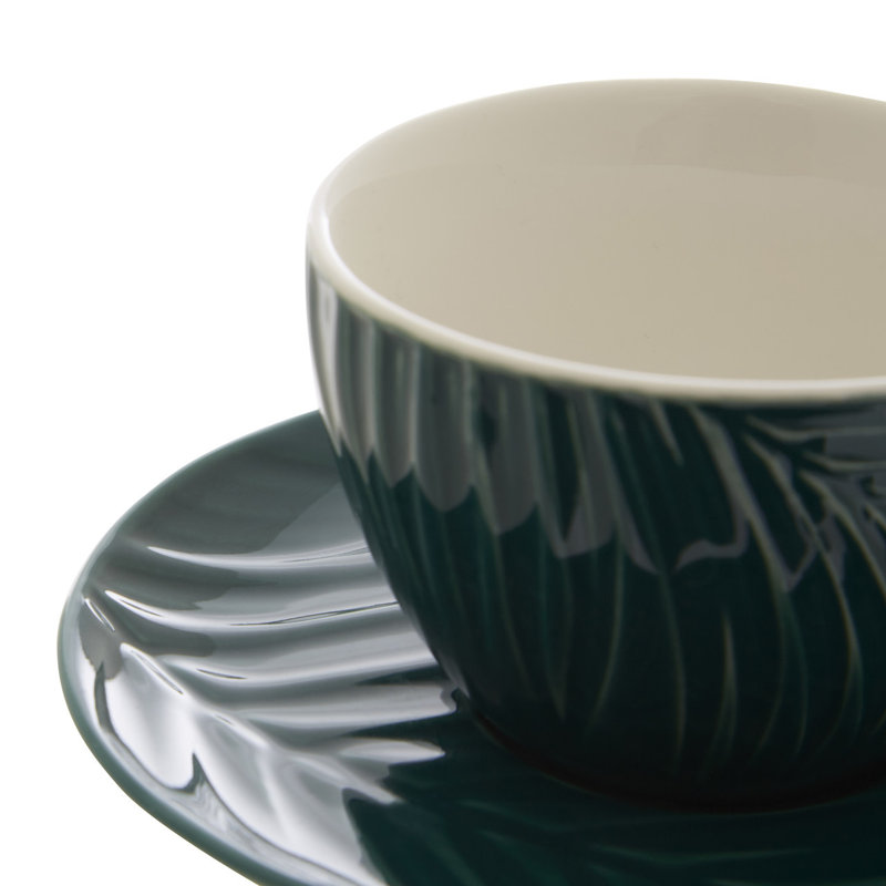 Mahershala Stoneware Espresso Cup and Saucer