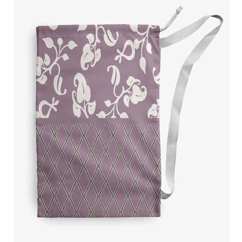 Fabric Laundry Bag with Handles, Medium (36" H x 28" W), Purple