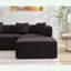 Canapé modulaire 4 places avec causeuse à droite Boucle-1953079219