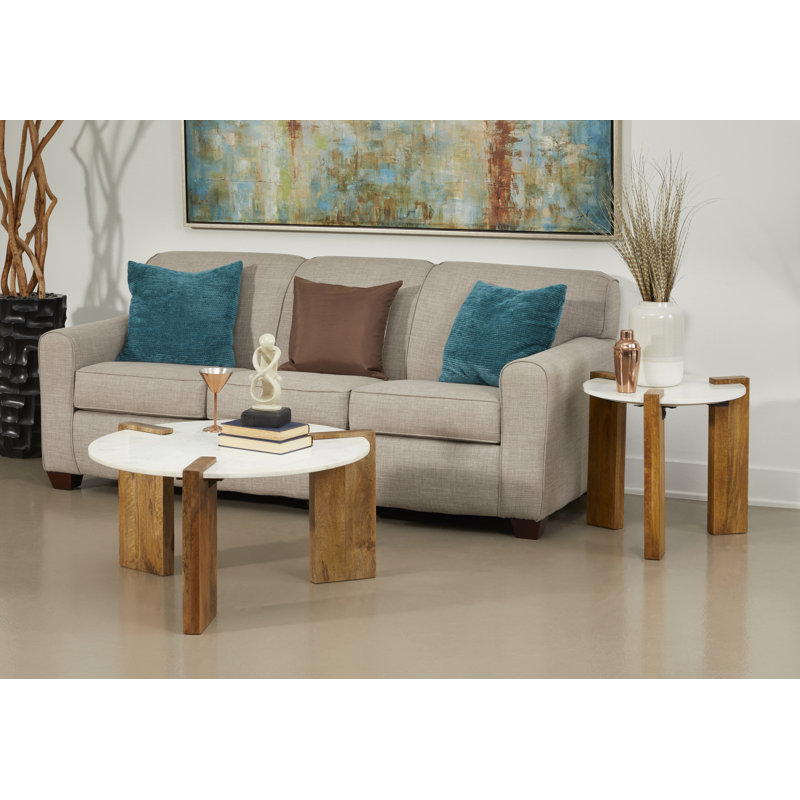 Table de cocktail avec plateau en marbre Miranda