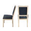 French Country Upholstered  Dining Chairs with Square Back, Wire drawing and carving techniques-1595673360-1595673366