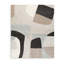 Edric Hand-Tufted Large Area Rug, Neutral Abstract Geometric Patterns 8x10
