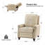 Fauteuil inclinable en cuir véritable l 32 po Andrena-2026334623