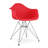 Modholic Eiffel Armchair With Steel Legs, Blue-2101798199-2118000265