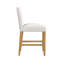 Chaise à hauteur de comptoir Relo, polyester, motif mini grille-112254159