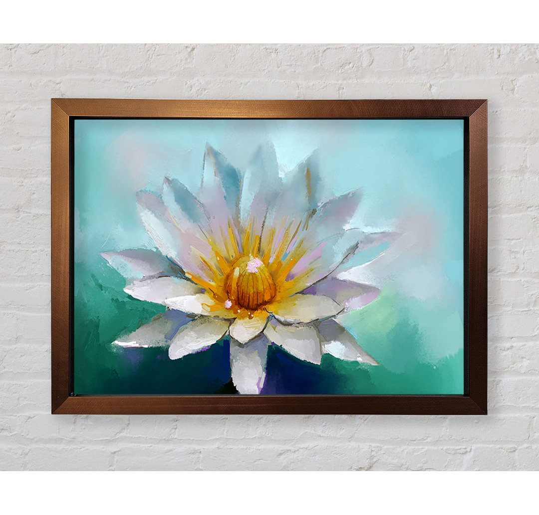 Glasbild Water Lily