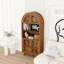 Armoire d'appoint haute Artisan avec portes et tablettes ouvertes