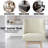 Swivel Counter Height Bar Stools Set Of 3, 25.4''H Upholstered Barstools With Backs, Modern Bar Stool Chairs For Kitchen Island, Wood Legs, Fabric, Stools Counter Chair-754635005-754635007