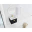 Meuble-lavabo de salle de bain moderne avec lavabo en céramique et armoire latérale - Châtaignier noir, apparence élégante, grand contreplaqué de rangement de meuble-lavabo, suffisant