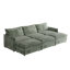 Canapé modulaire 3 places avec 3 repose-pieds mobiles Vivaan-591034168