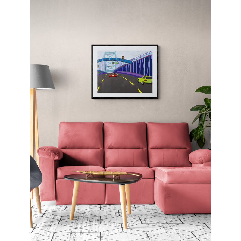 Ben Franklin Bridge Print by Sue Graef, Wrapped Canvas, 24" H x 32" W