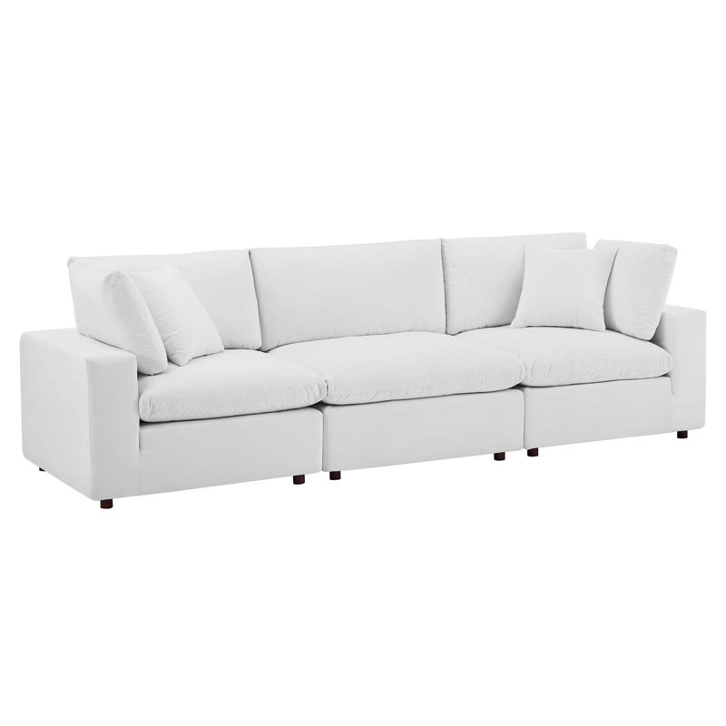 Canapé 3 places Modway Commix, Blanc