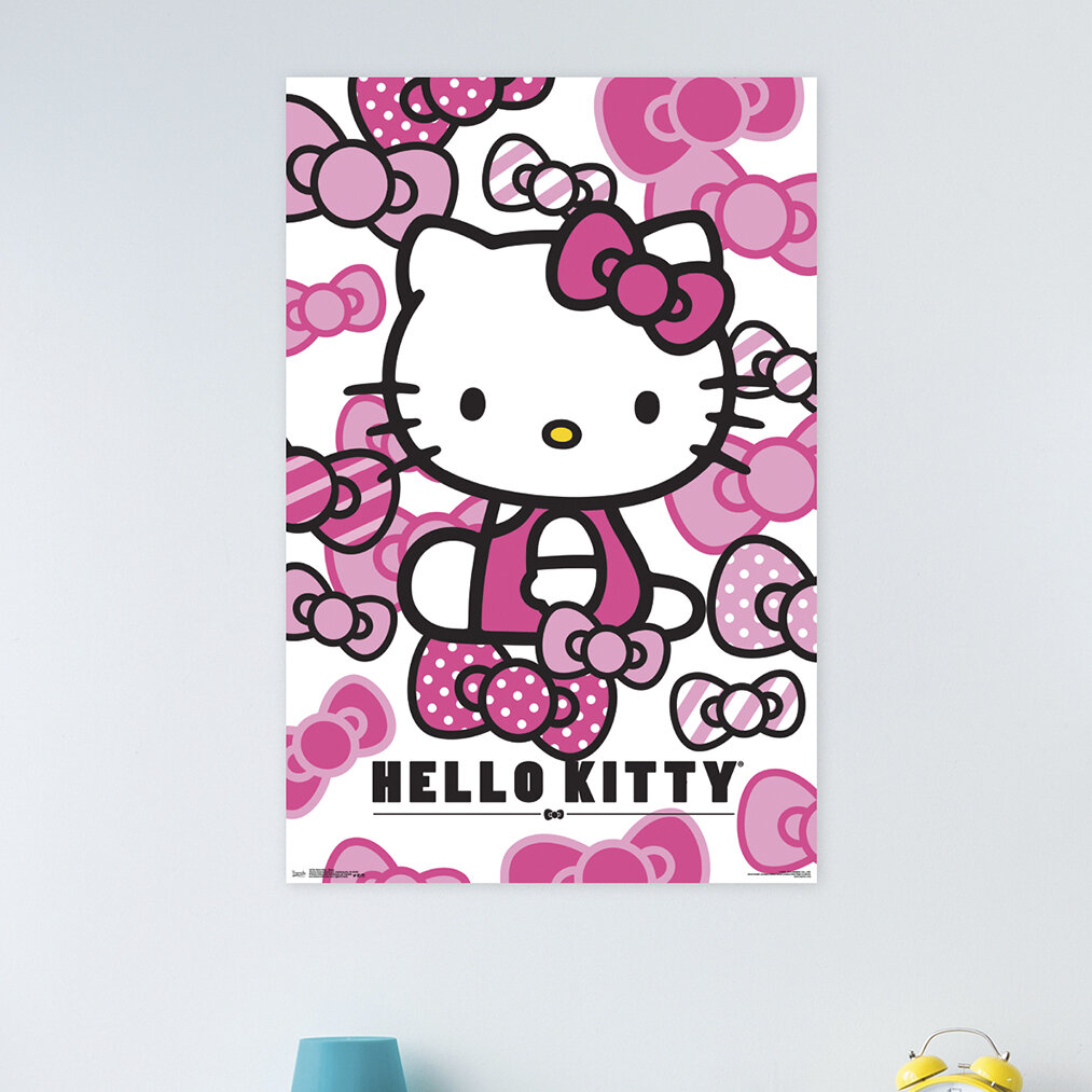Hello Kitty - Abstract 5 Panel Canvas Art Wall Decor - Hot Sale 2024