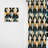 1970s Gold And Grey Geometry Pattern I - Modern Velvet Curtain - Room Darkening - 1 Panel-107598340
