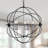 5-Light 28" Wide Orbiting Spheres Global Metal Interwine Chandelier-1625552496