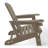 Outdoor Poly Adirondack Chair With Ottoman-118433008