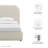 Keynote Upholstered Fabric Curved Platform Bed-101181369-101181368