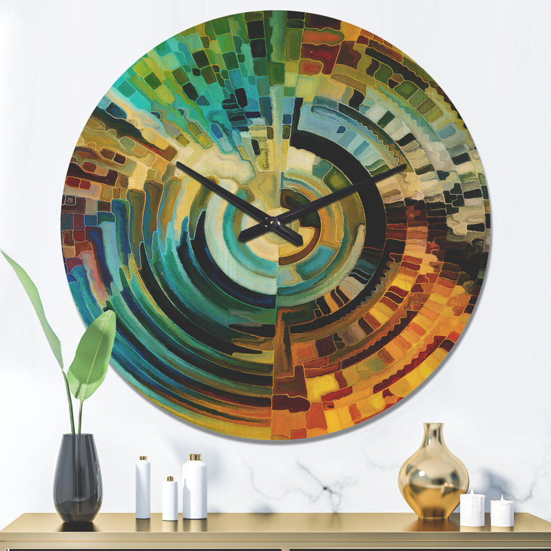 Horloge murale Sentiers de vitrail, Grand