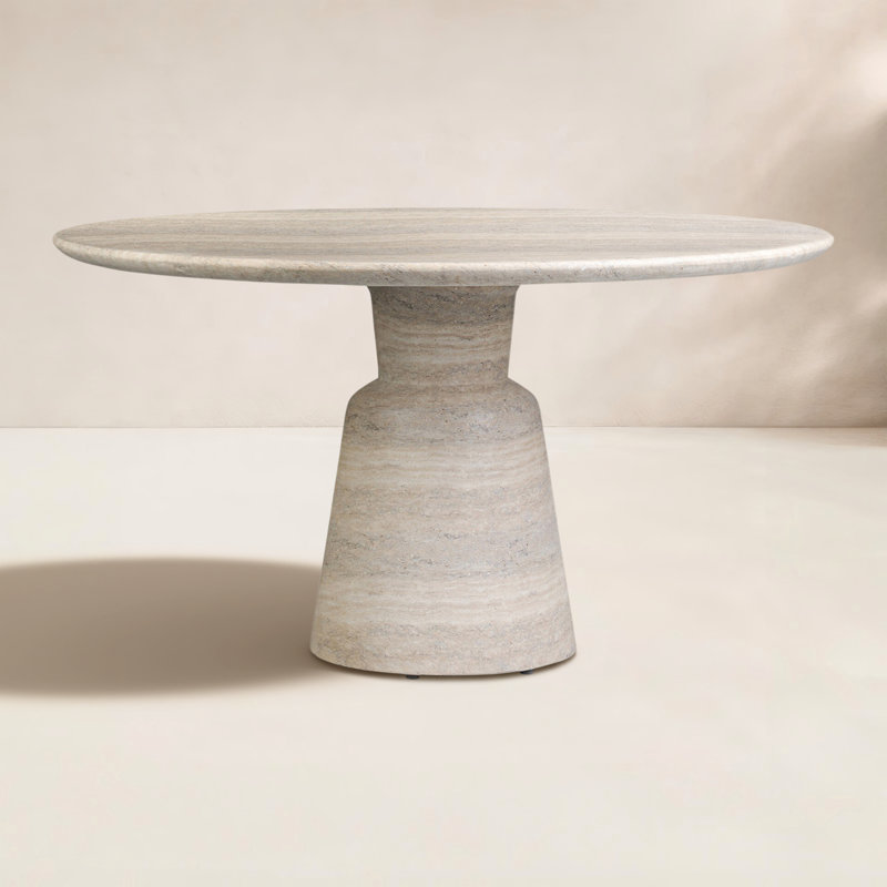 Marsh Outdoor Dining Table-55''-Textured Sandy Grey